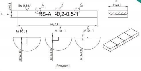 Вихретоковый настроечный образец RSА-0,2-0,5-1 в НКПРОМ.РУ