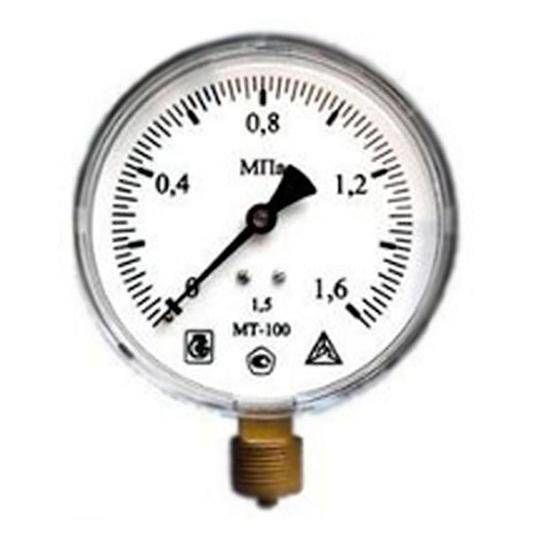 Манометр МТ-100 1,6 МПа (16 bar)- 100-1,5-G1/2 в НКПРОМ.РУ купить – НКПРОМ.РУ
